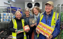 Exeter charities help deliver festive feast