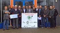 Tomahawk Tour Cyclists donate over £6,000 to Foundation