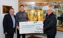 Tom Johnson's Testemonial donates £6000 to Foundation 