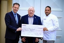 Lympstone Manor donate £6,000 from their Gala Dinner in aid of the Foundation 